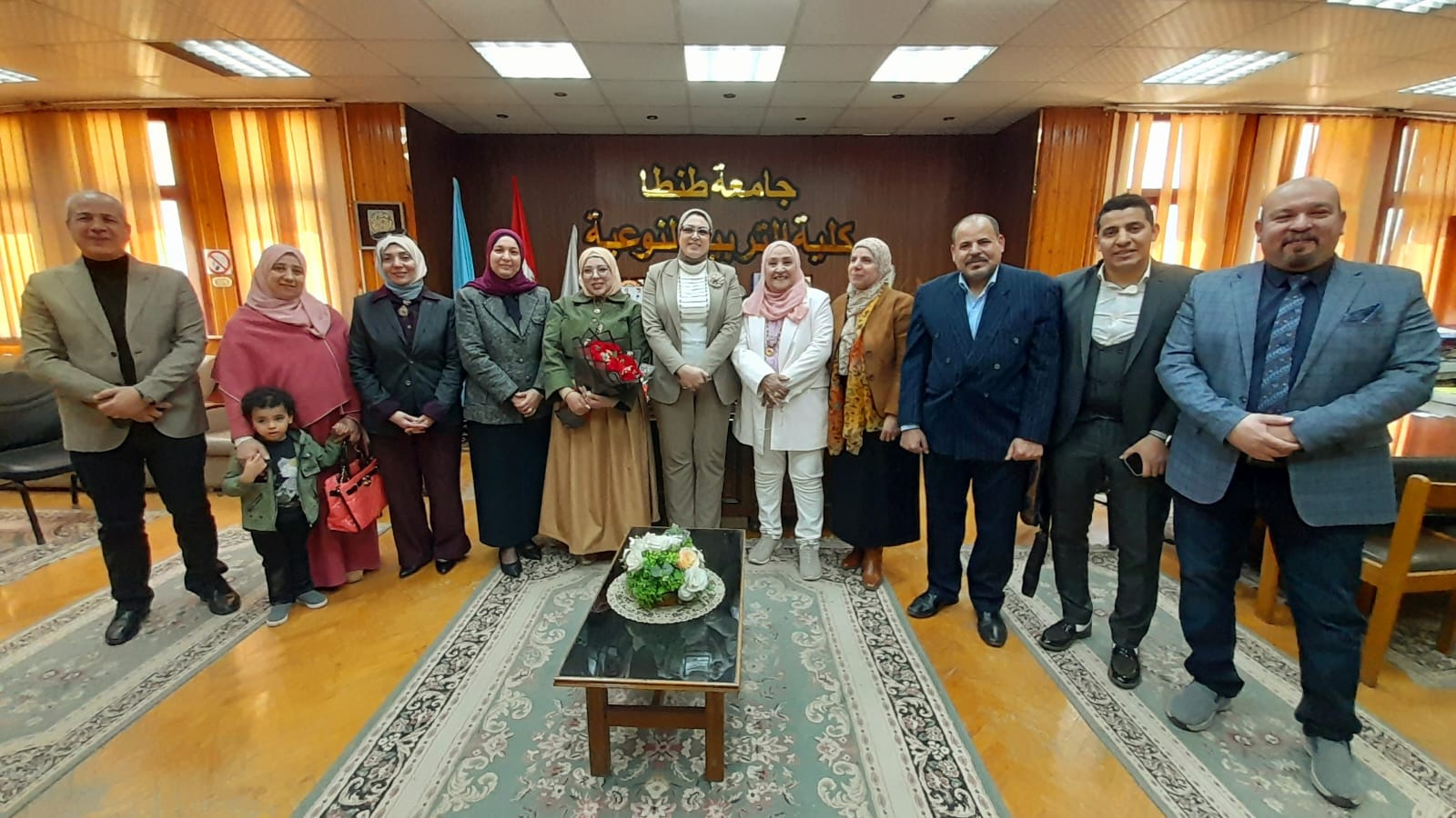 نوعية طنطا استضافت لجنة مناقشة رسالة ماجستير بقسم التربية الفنية تخصص 